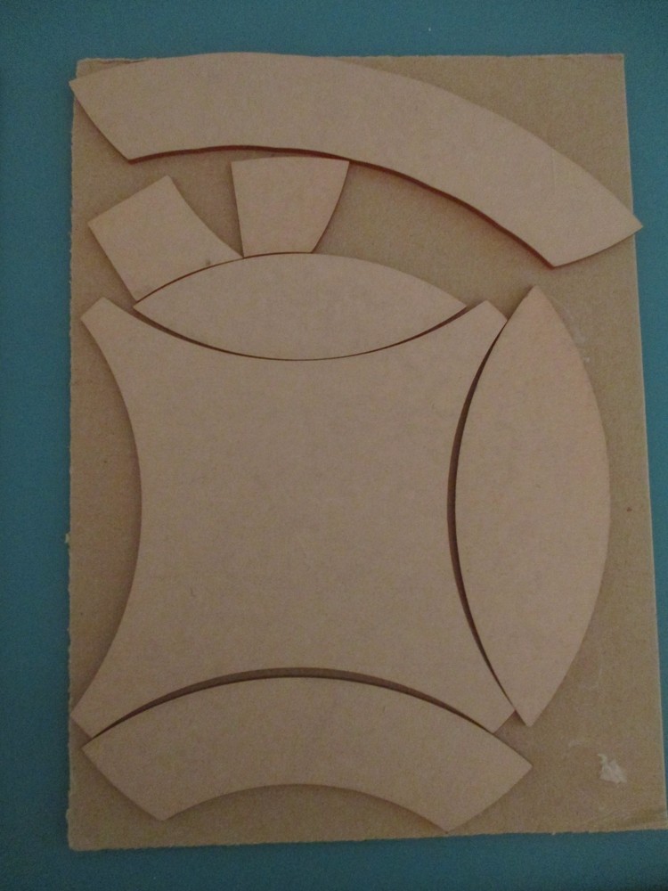 Miniature Double Wedding Ring Template Incomplete Set Includes Instructions