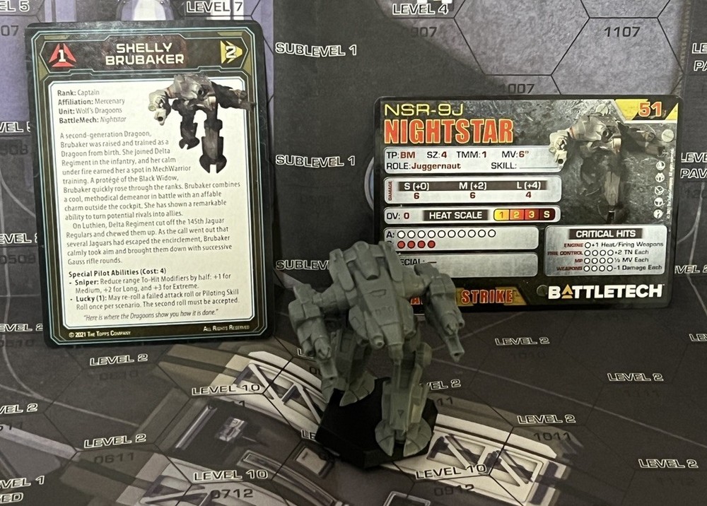 BattleTech Nightstar NSR-9J Mech -- Inner Sphere