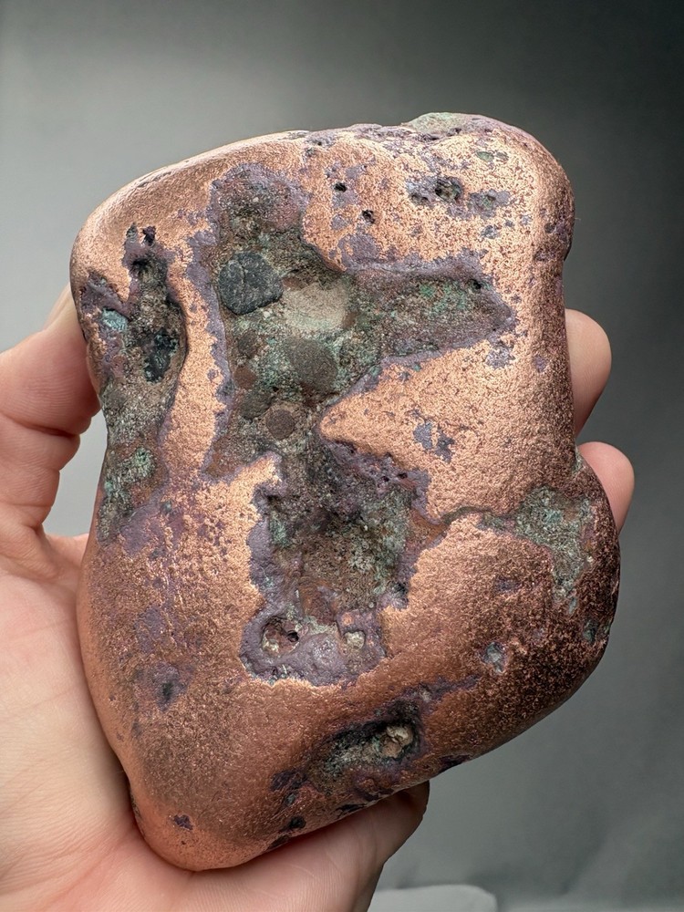 2 Pound Pure Solid Native Michigan Float Copper Mineral Specimen Lake Superior