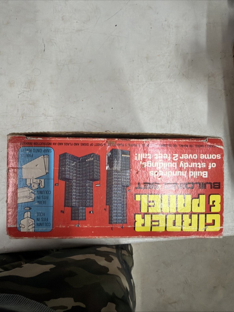 Vintage 1970s Kenner beam and panel construction set