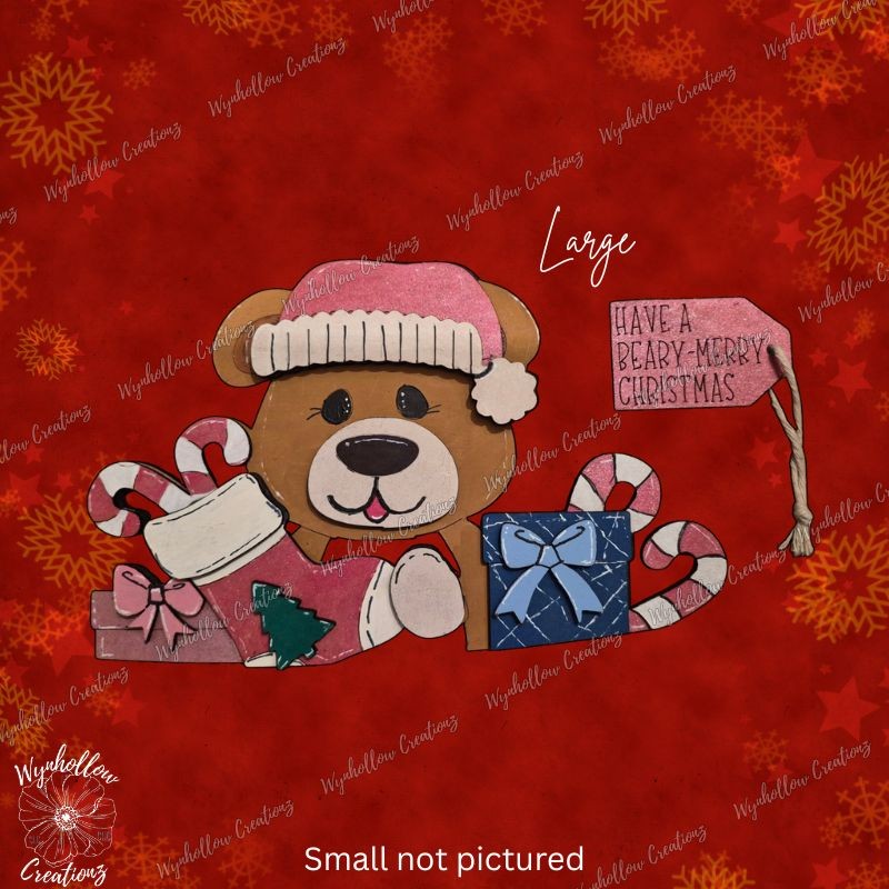 Beary Merry Christmas Interchangeable Basket Insert