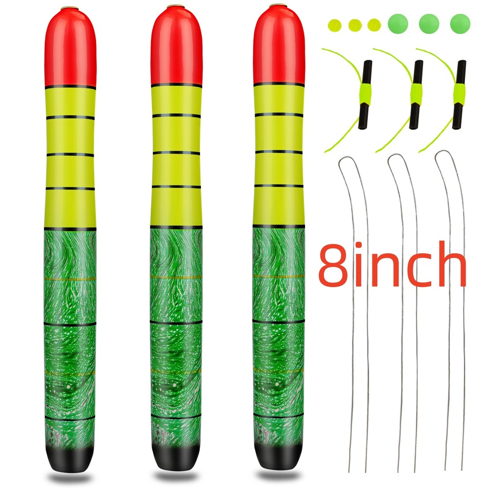 3pcs High Visibility Weighted Catfish Pole Floats Catfish Bobber Zing Float