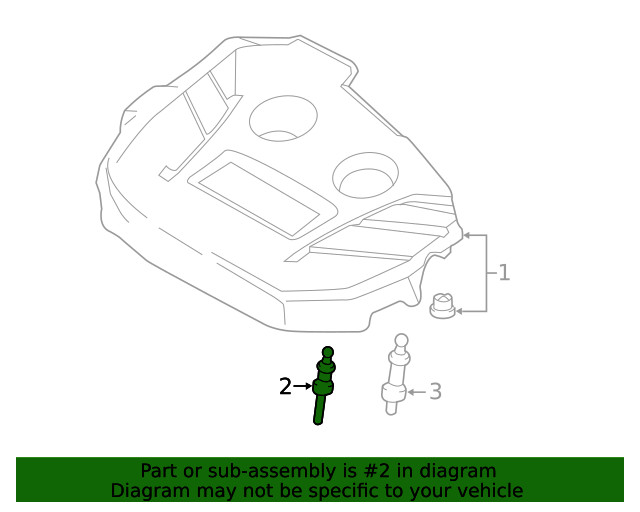 Genuine Ford Engine Cover Stud AG9Z6A957A