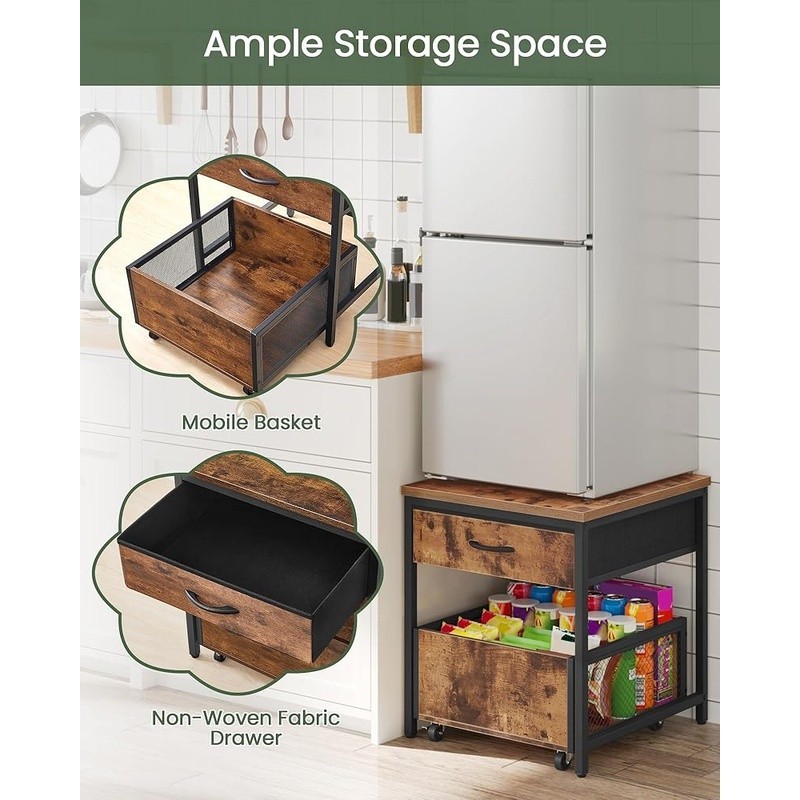 Mini Fridge Stand Storage Table Compact Beverage Organizer Easy Assembly New