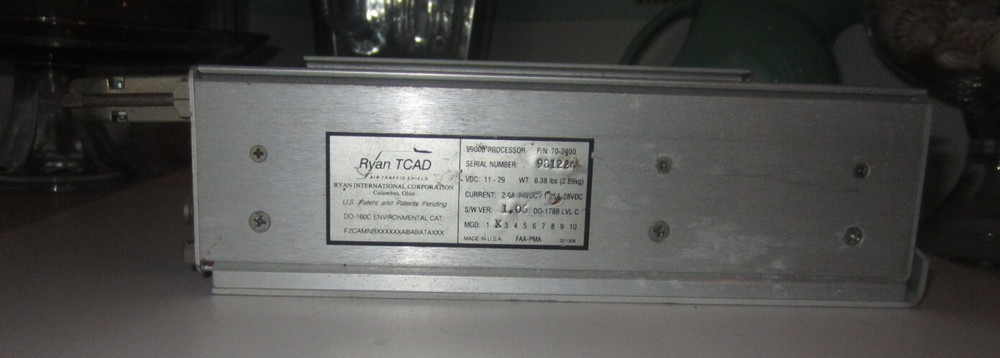 RYAN TCAD PROCESSOR P/N 70-2400 TRAFFIC SHIELD