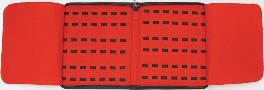Storage Cases Will Hold 40 Folding Knives Leatherette Construction w/Red Felt