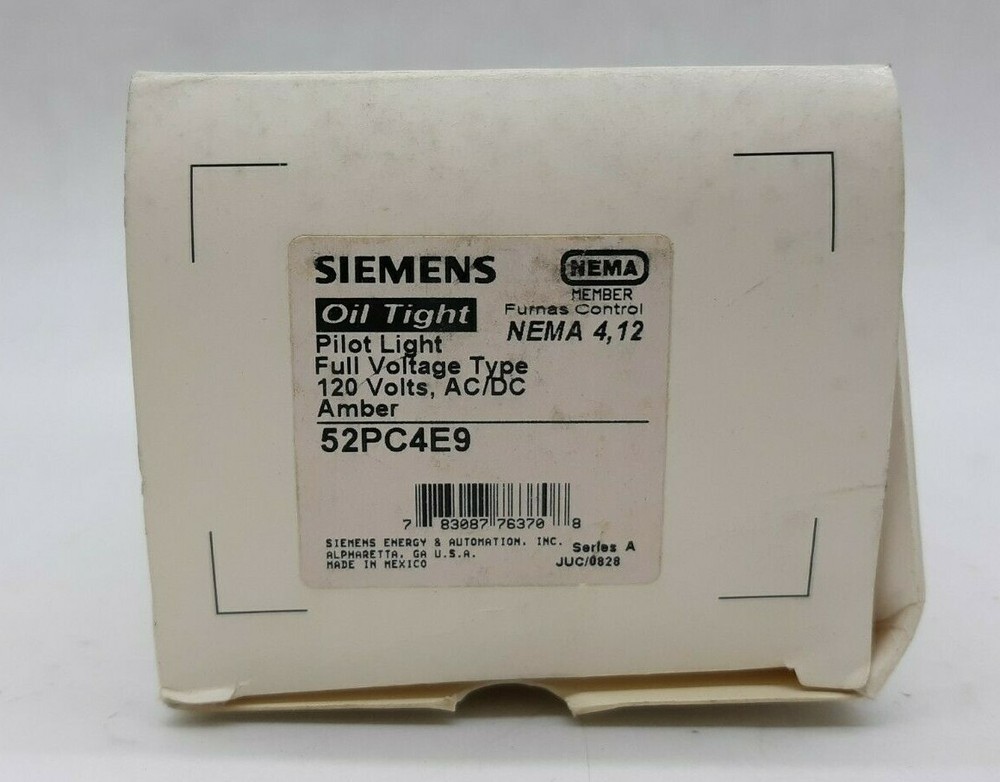 Siemens 52PC4E9 Oil Tight Pilot Light