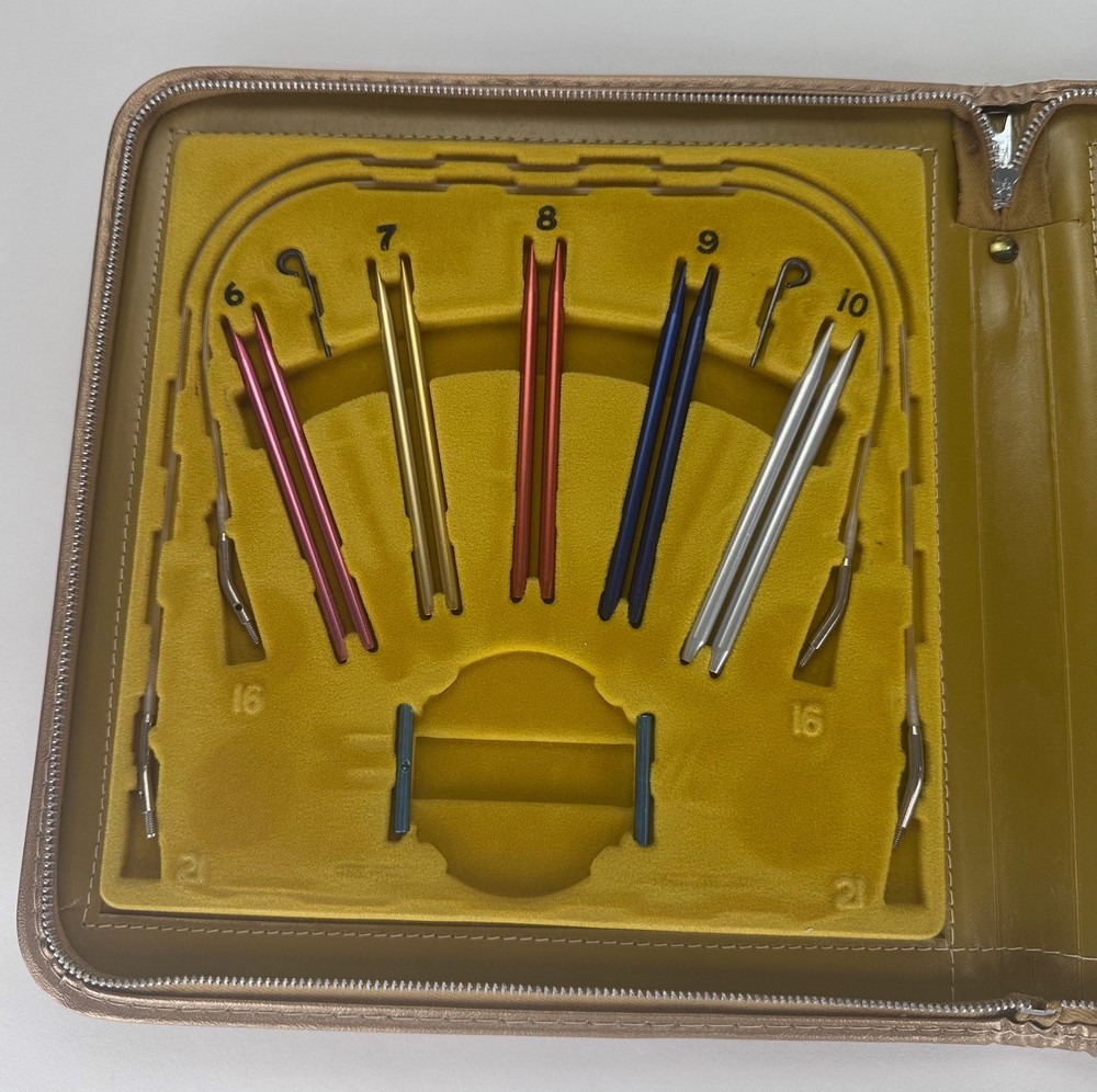 Vintage Boye Needle Master Circular, Interchageable Knitting Needles with Case