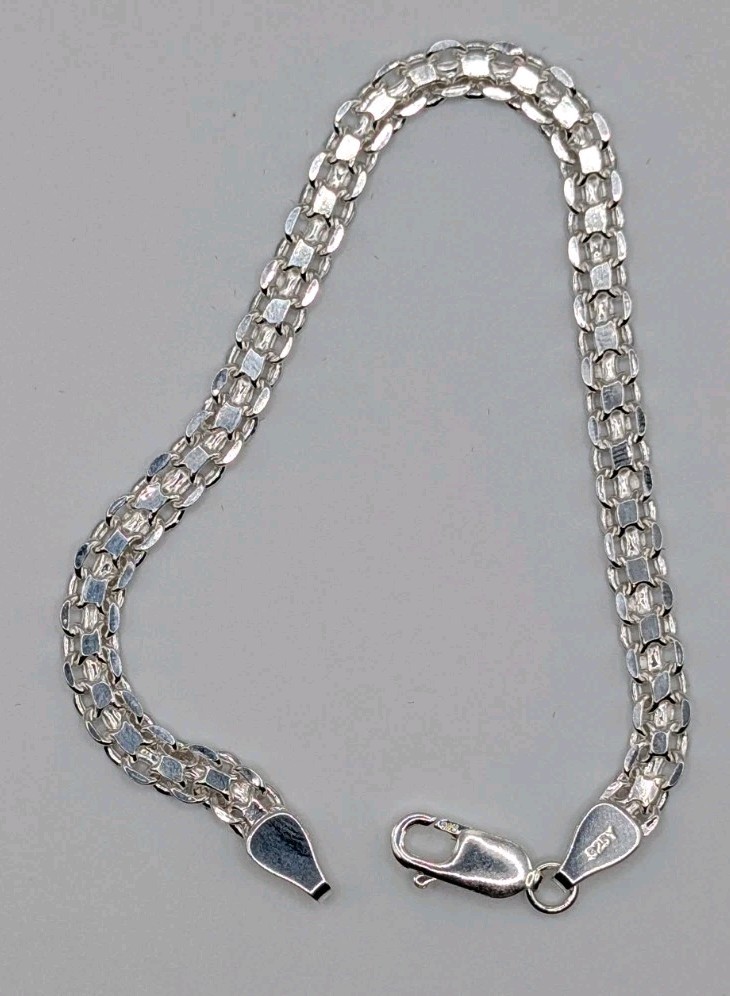 Sterling Silver 925 4.75mm Bracelet - 7.75" - 4.4 Grams