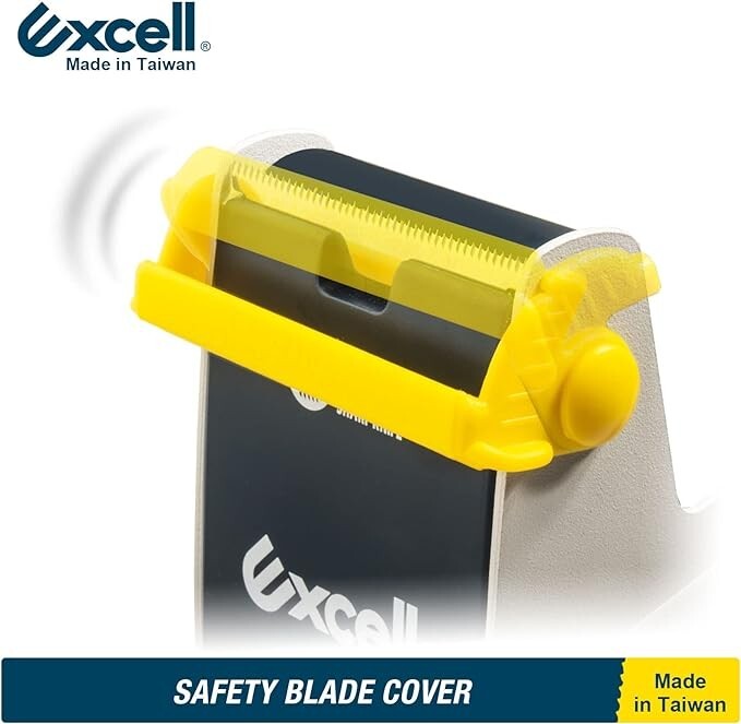 Excell Heavy Duty Steel Desk Tape Dispenser (2" Wide) Padded Foam Base