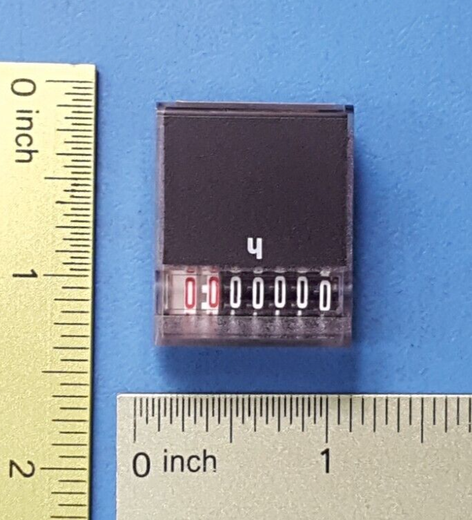 MINIATURE HOUR METER, 331-512 , RS , 5-12 VDC , PCB - IP 65