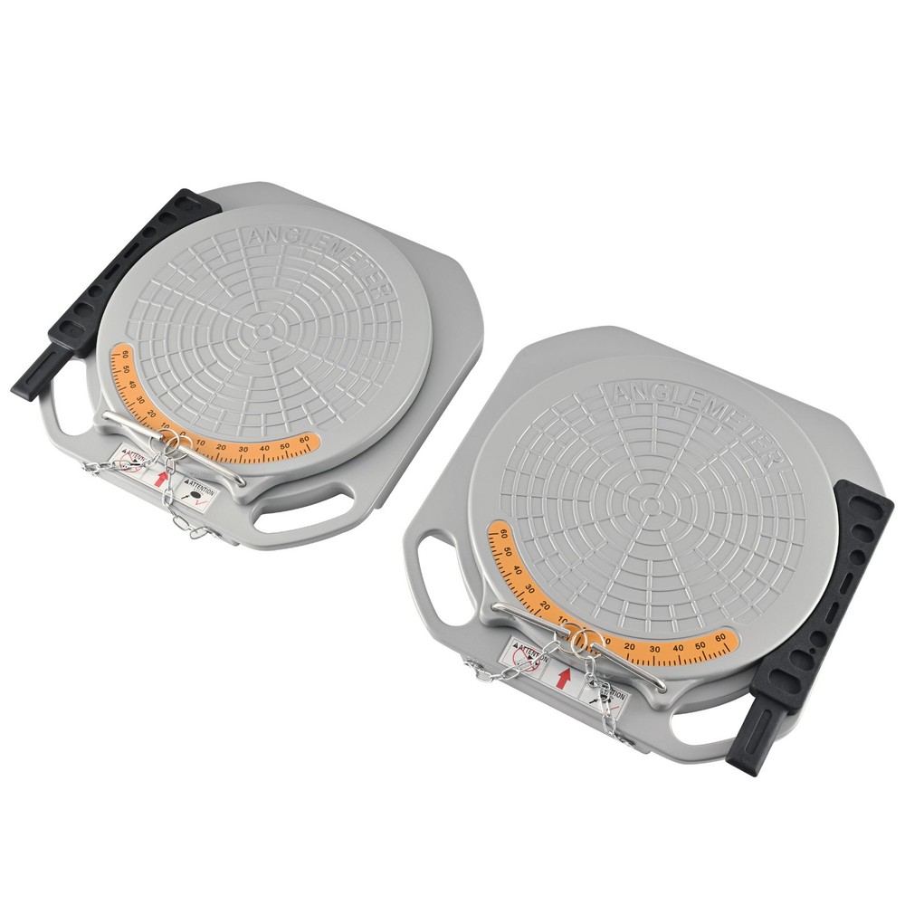 2 Wheel Alignment Turntable Plates 11,000 LBS Load Capacity + Bridge Blocks