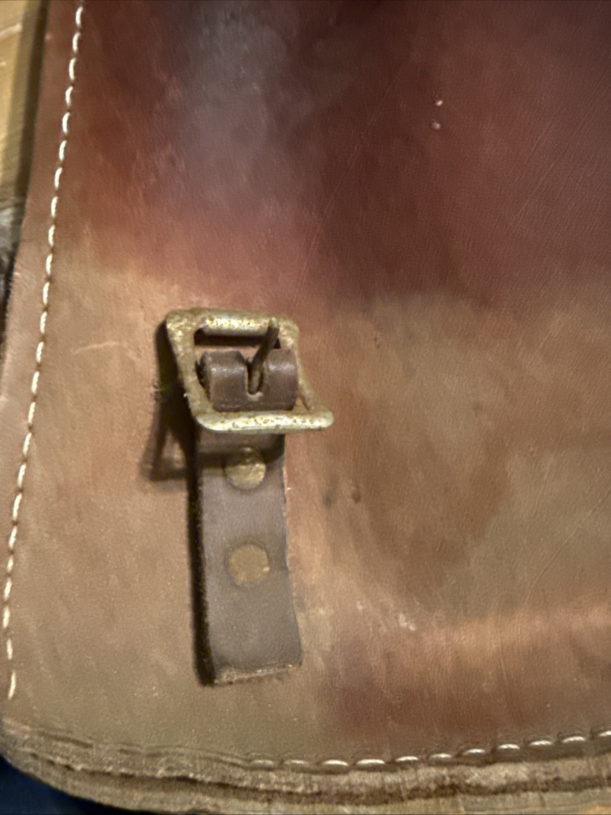 used vintage leather western horse saddle bags