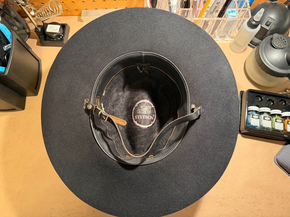 Authentic Stetson 3rd Cavalry Regiment Sergeant Cav Hat – Size 7 1/8 Yellow Cord