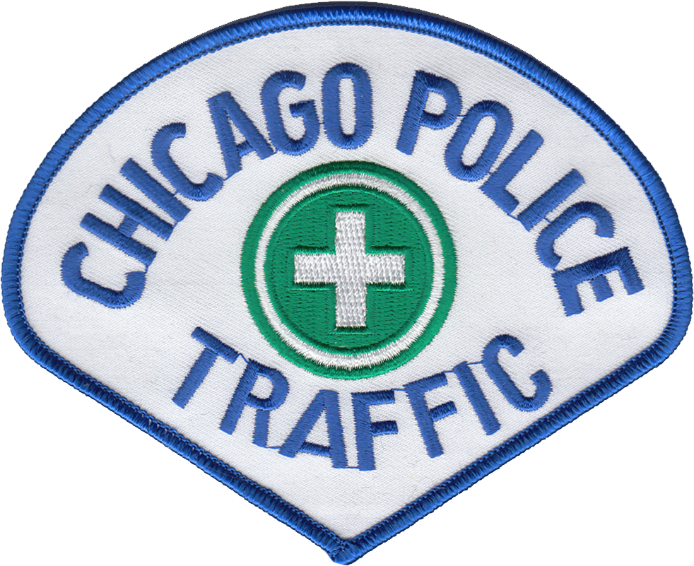 CHICAGO POLICE SHOULDER PATCH: Traffic Teardrop