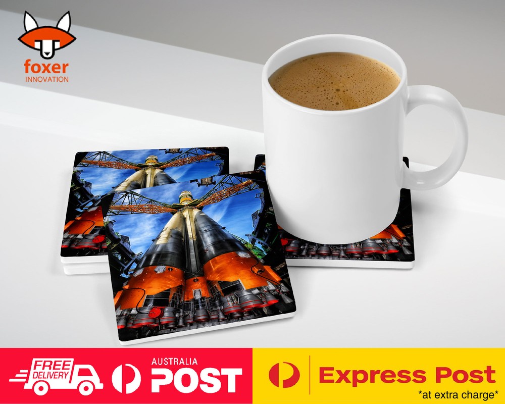 COASTER COFFEE DRINKING MAT|SPACESHIP ROCKET LAUNCH