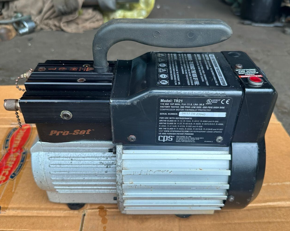CPS REFRIGERANT RECOVERY SYSTEM MODEL TR21