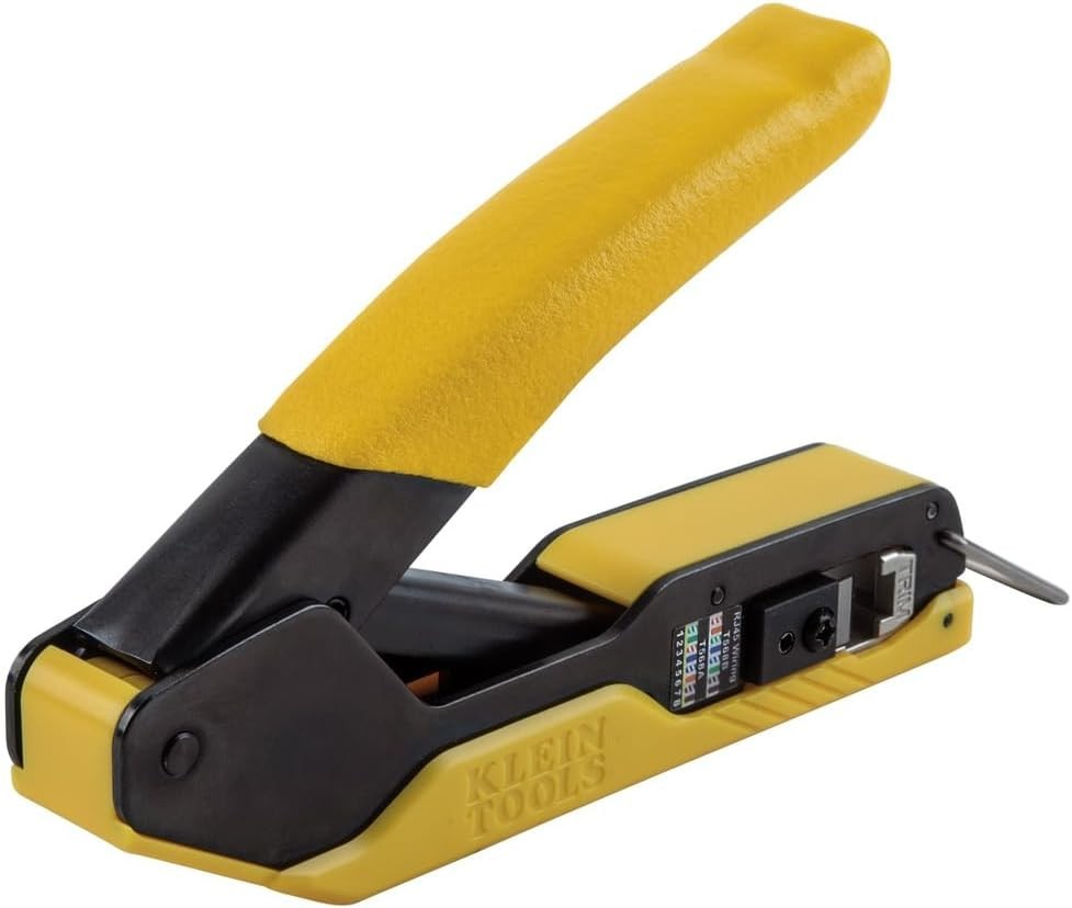 813 RJ45 Ethernet Cable Tester and Crimper Kit, Pass-Thru Technology, Include...