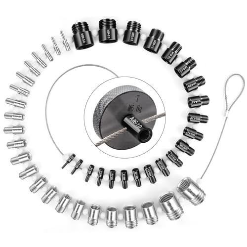 Nut and Bolt Thread Checker - (44 Gauges) High 44 specifications Black & White