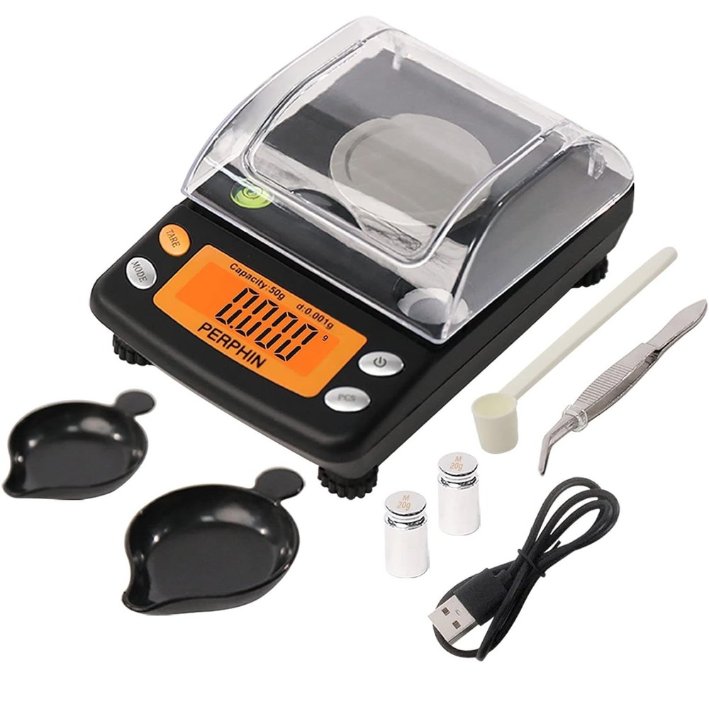 Milligram Scale, Dual Powered, Large Display, mg Scale, Adjustable Feet