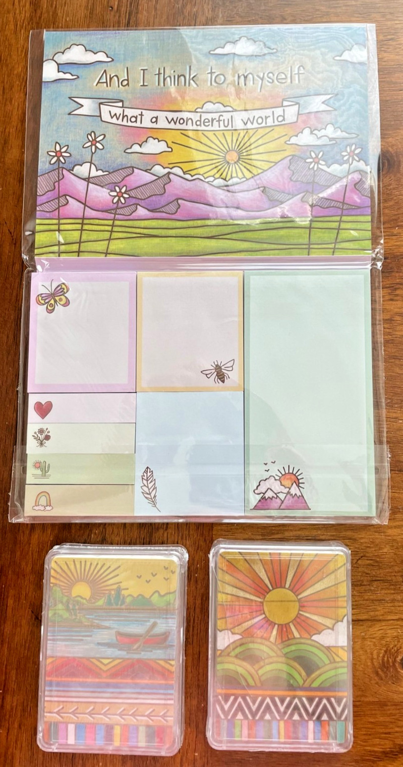 2 New Decks of Playing Cards in case, Lake & Sun theme , Plus BONUS item