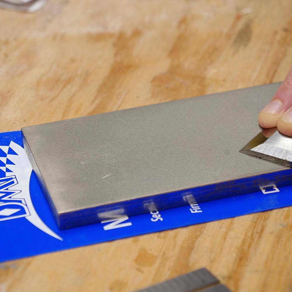 6 In. Dia-Sharp Bench Stone Fine Handheld Sharpener