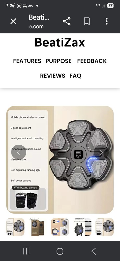 Interactive LED BeatiZax Music Boxing Machine