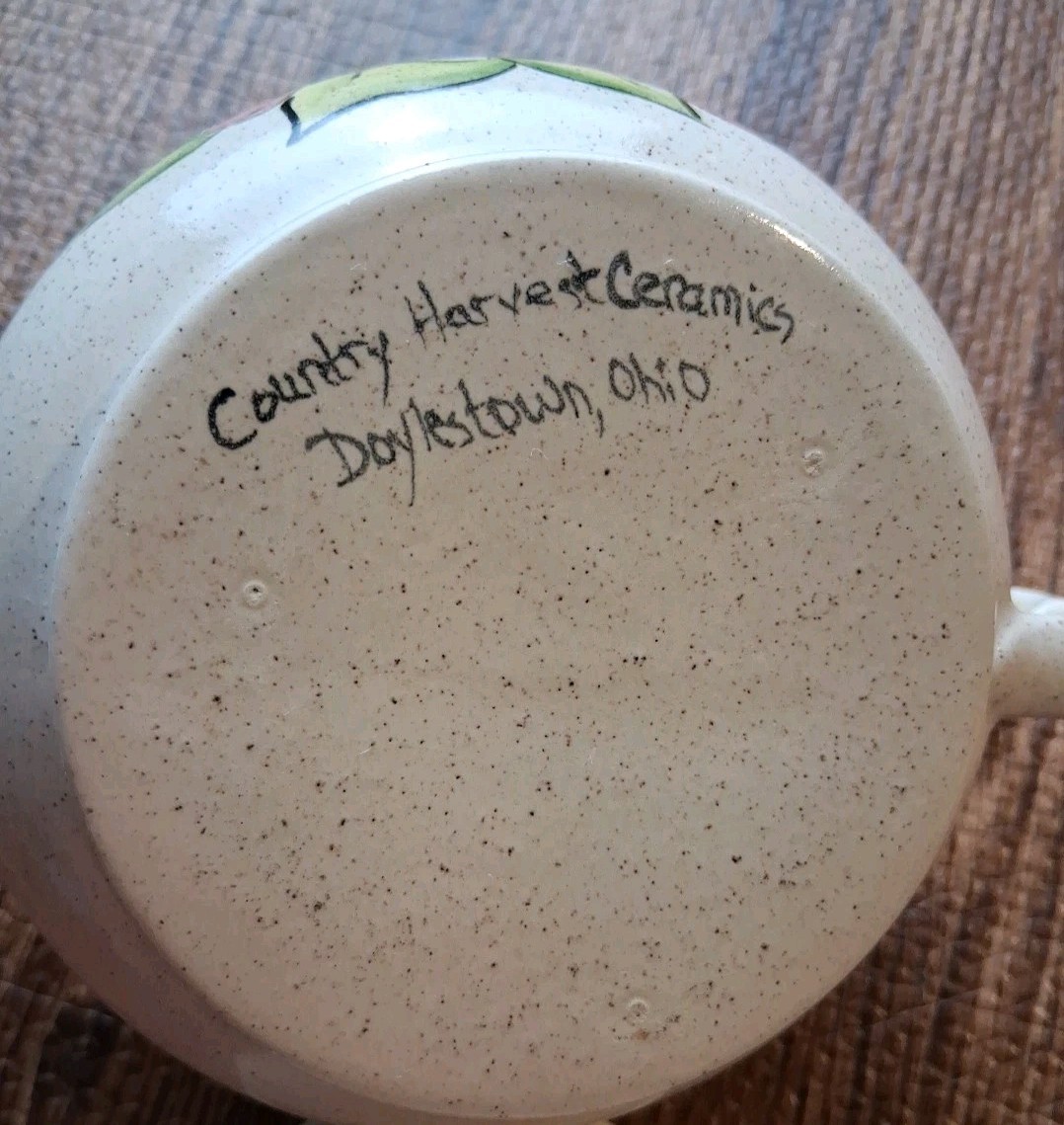 Country Harvest Ceramic Teapot Beige