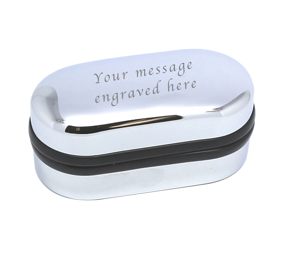 County Donegal (Ireland) Square Cufflink in Chrome Box