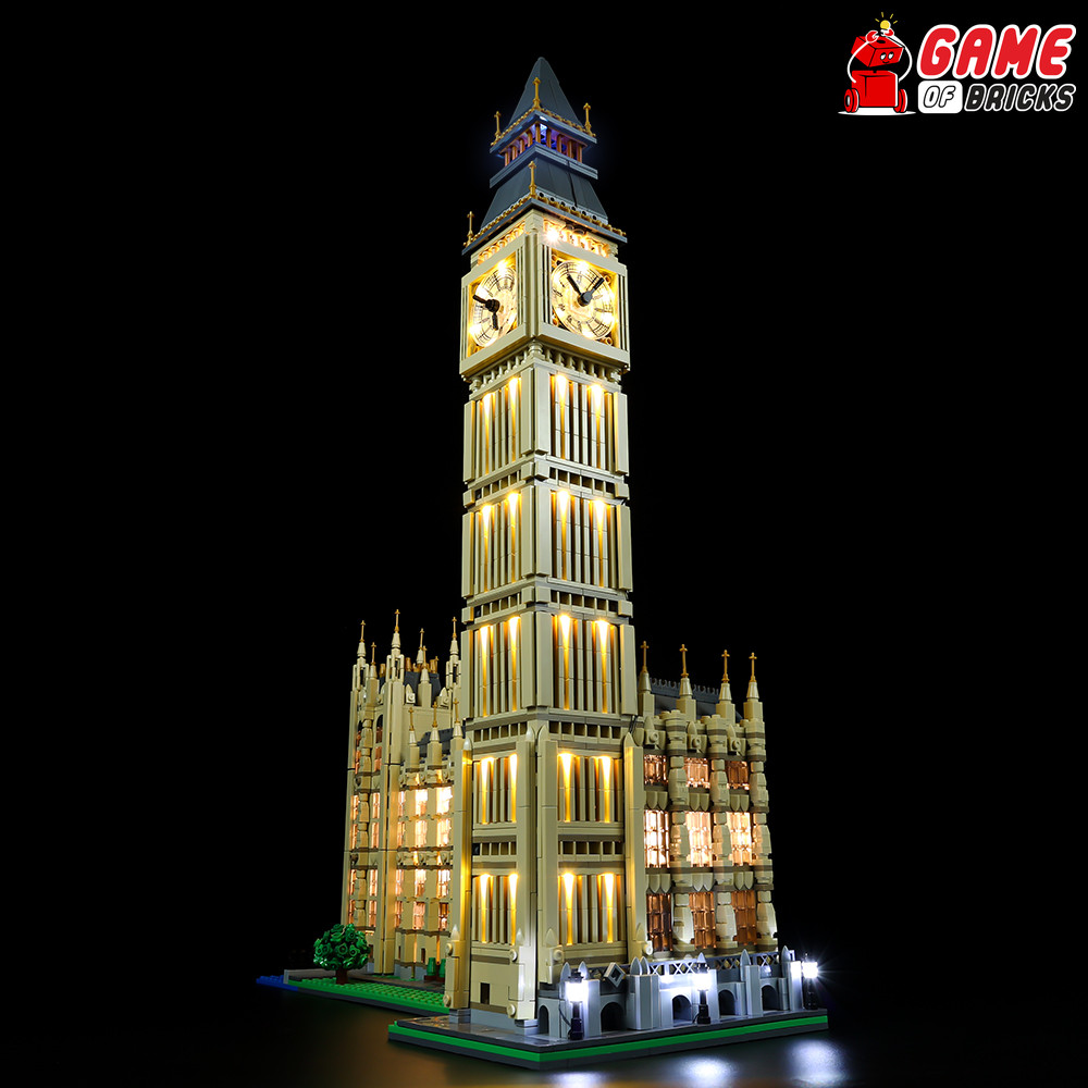 LED Light Kit for Big Ben - Compatible with LEGO® 10253 Set (Remote Version)