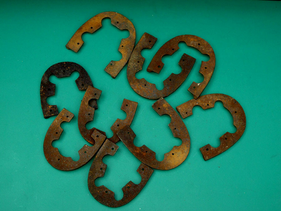 Set Of 9x Original WW2 German Army Wehrmacht Luftwaffe Boot Heels Various Sizes