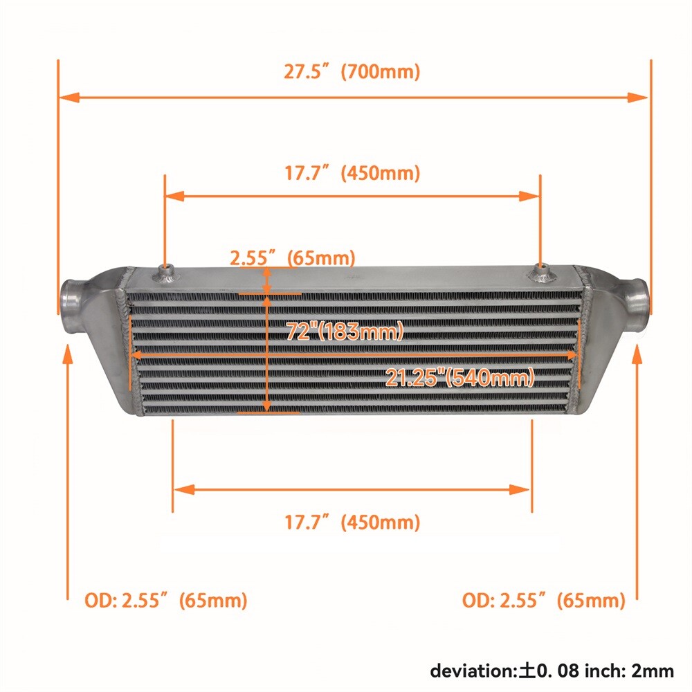 Front Mount Intercooler + Piping Kit Fits 98-05 VW JETTA Golf GTI 1.8T