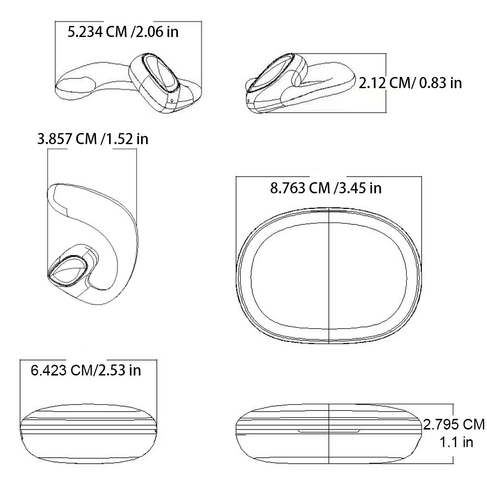 144 Language Translator Earbuds M8 Wireless Bluetooth Two Way Translator Device