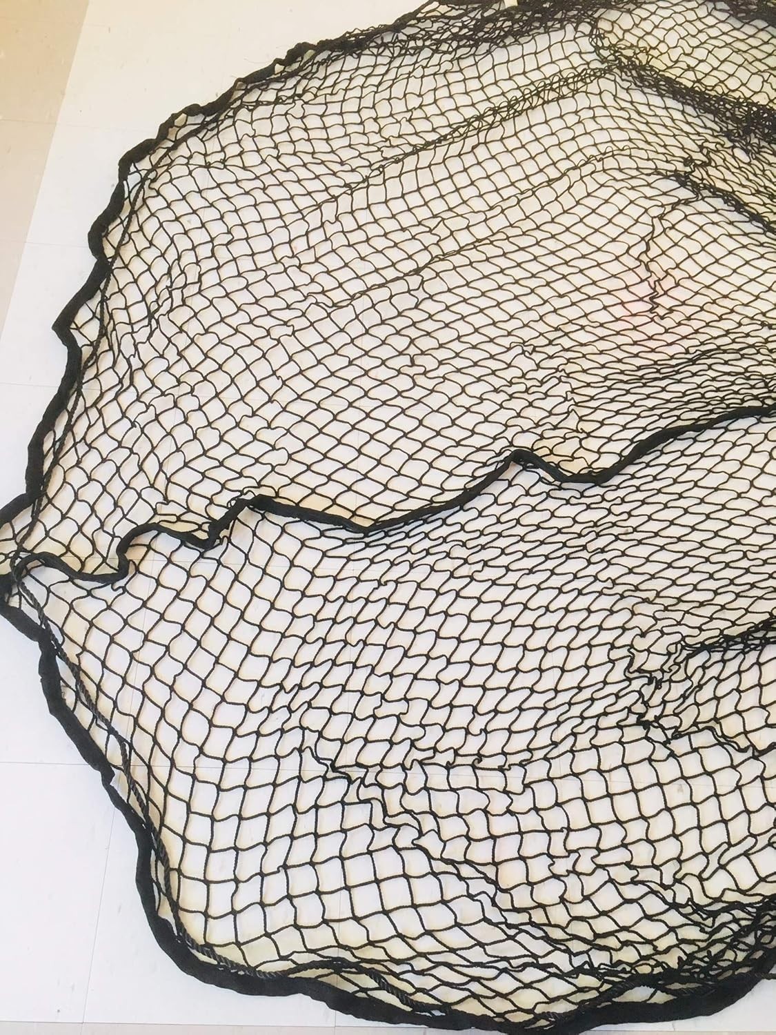 Knotless Heavy Duty 5mm Round Bale Slow Feed Hay Net - 6x6 Size with Repair Kit