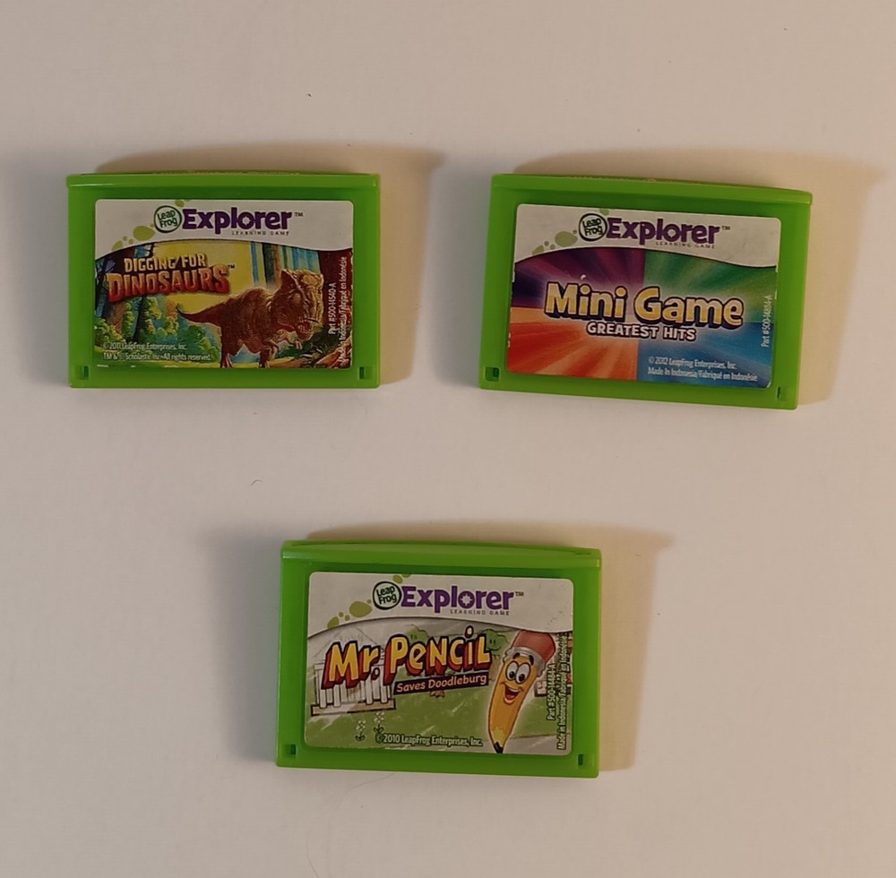 (19) LeapFrog Explorer Games Bundle With Camera (*Untested)