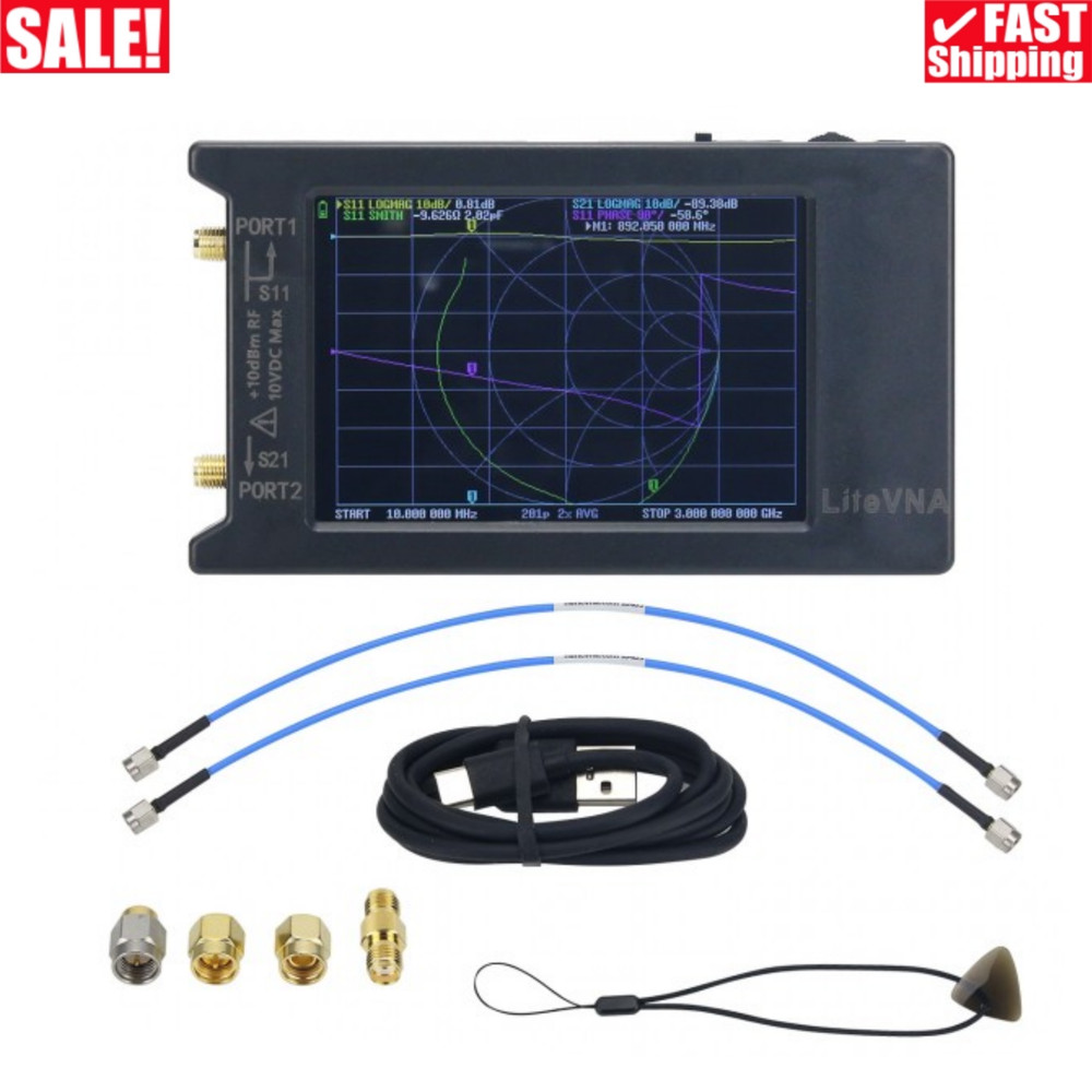 LiteVNA-64 VNA Analyzer 50KHz-6.3GHz Vector Network Analyzer Antenna Analyzer