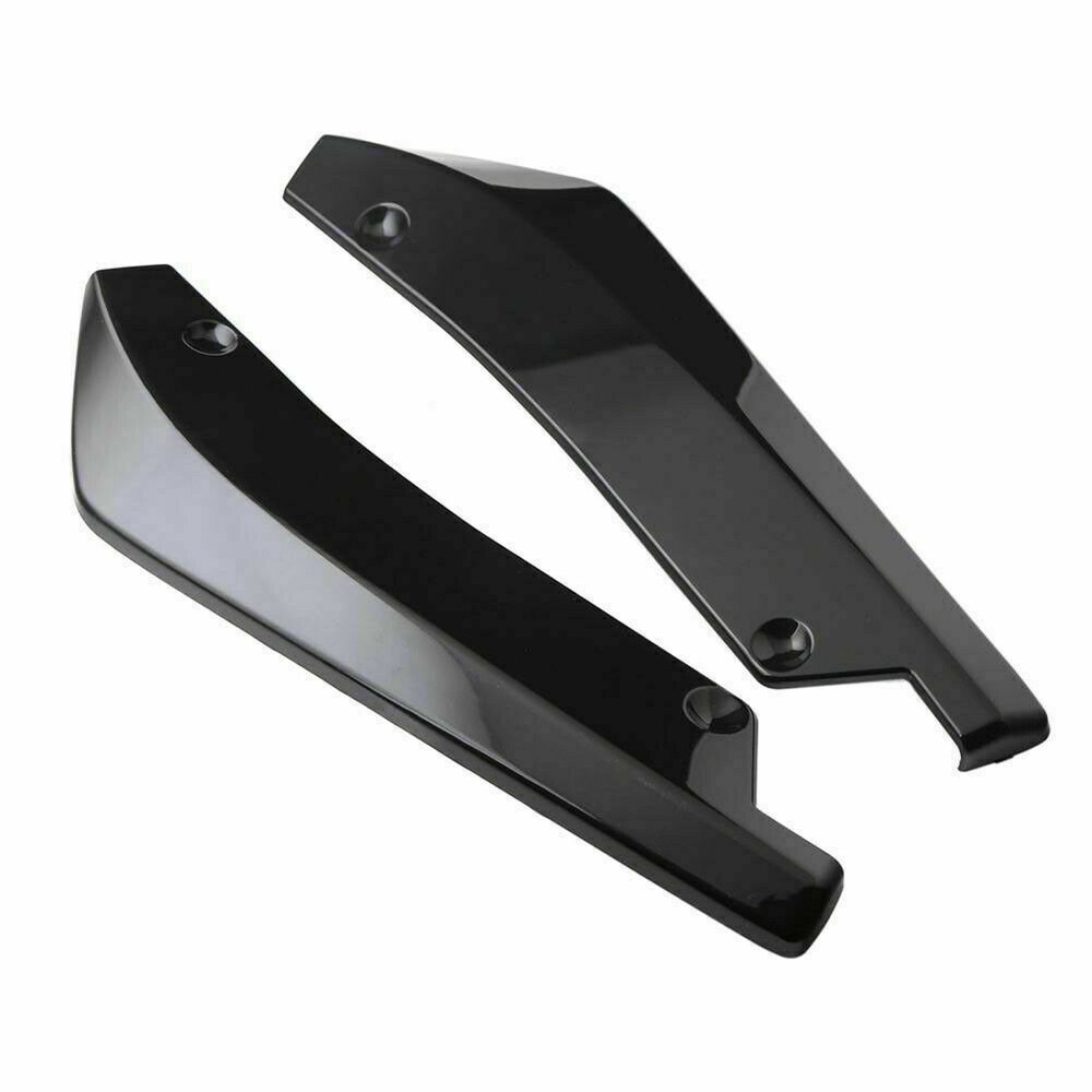 Glossy Black Rear Bumper Diffuser Splitter Canards for Dodge Charger 2006-2022