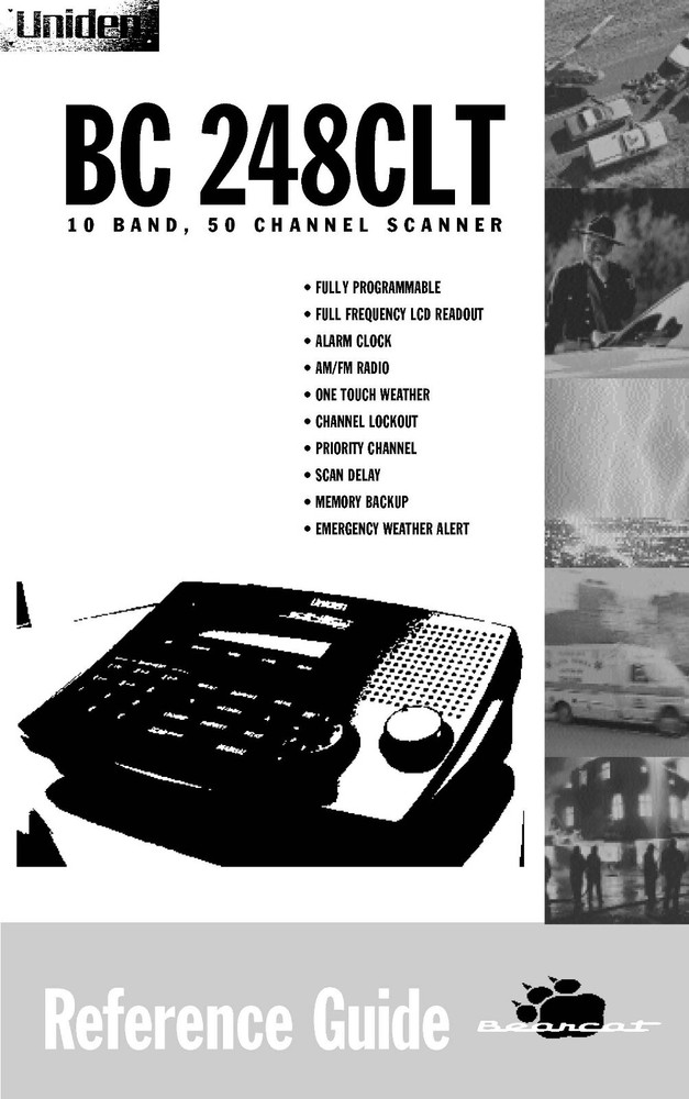 Uniden BC 248CLT Instructions Operating Manual User Guide COIL BOUND