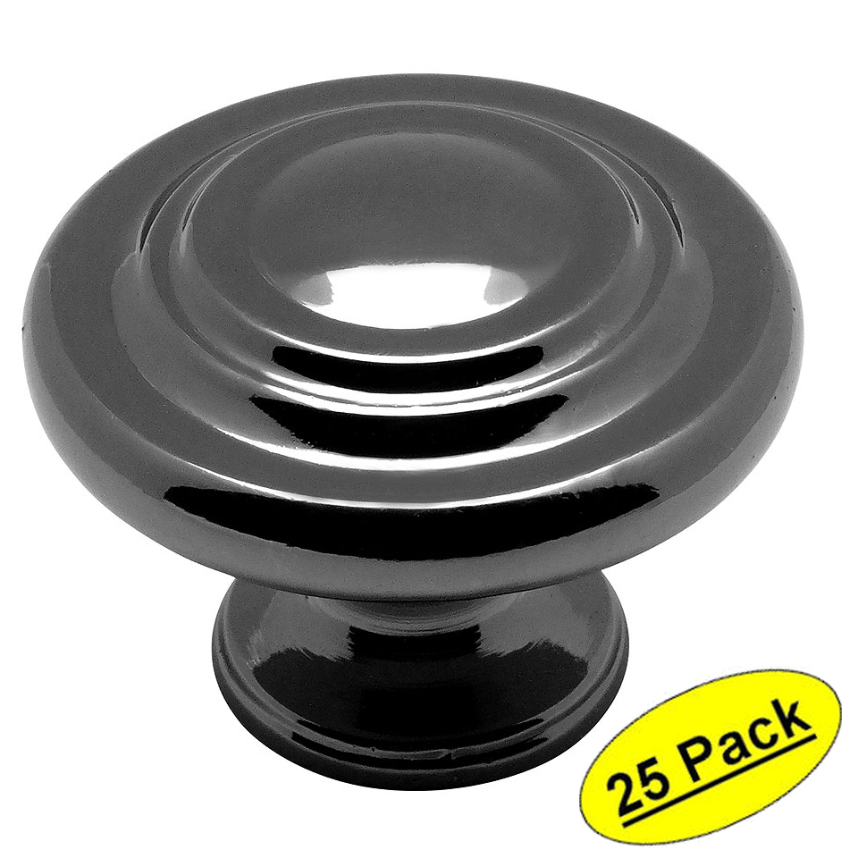 *25 Pack* Cosmas Cabinet Hardware Black Nickel Knobs 9971BN
