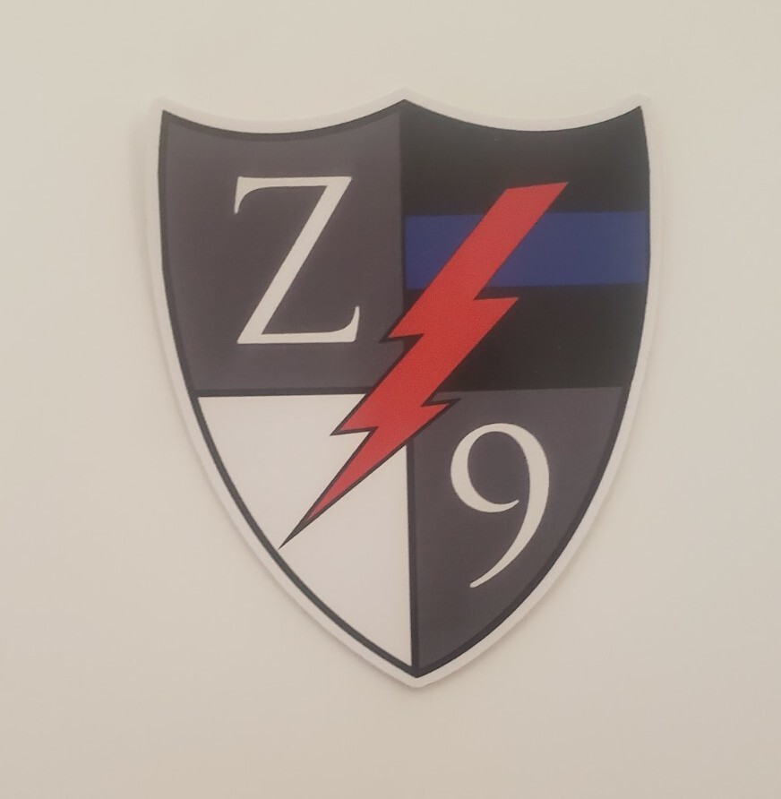Zero 9 Solutions Tactical Shield Sticker / Decal