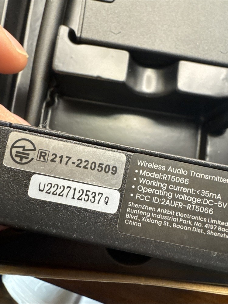 ABO YMOO 2.4Ghz Wireless Audio Transmitter/Reciever HiFI Audio RT5066