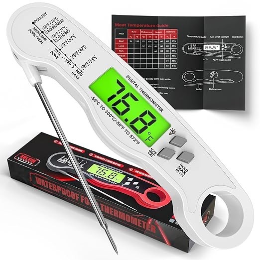 Internal Meat Thermometer Long Probe Instant Read Fast Meat multi-coloredDigital