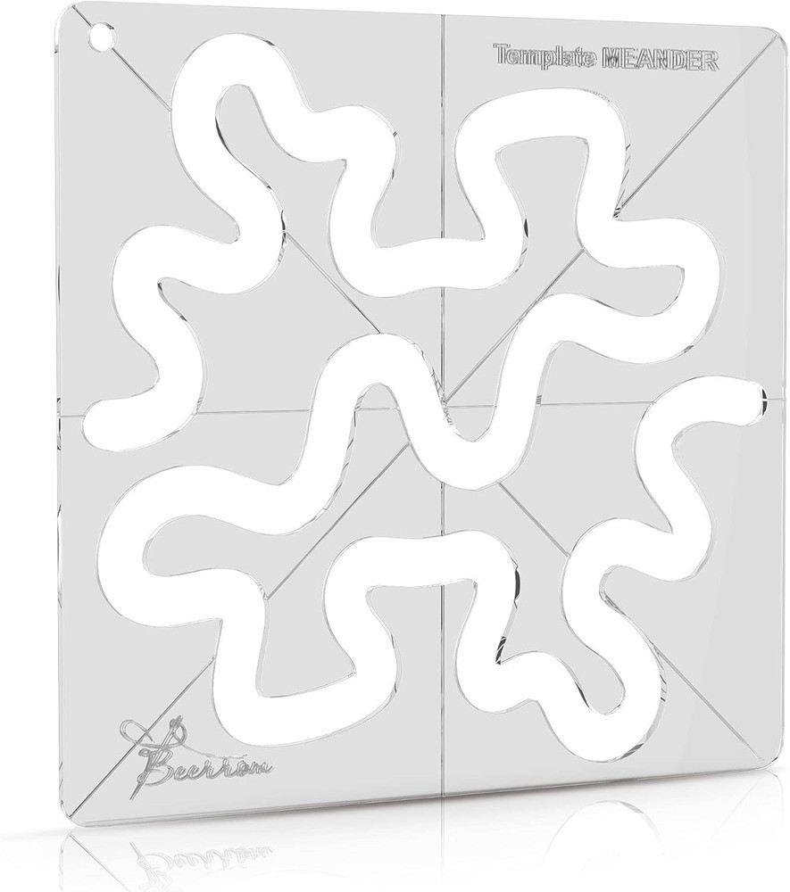 Versatile 8"x8" Free-Motion Quilting Template – Ideal for Beginners & Experts