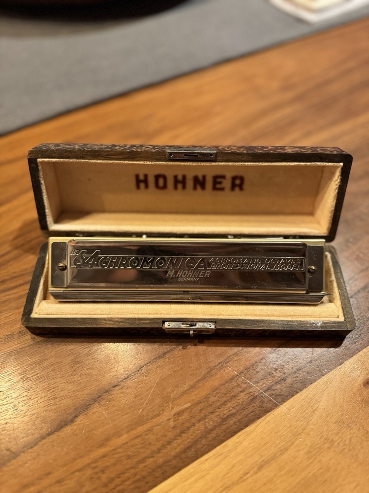 Vintage Hohner The 64 Chromonica 4 Chromatic Octave Professional Model Harmonica