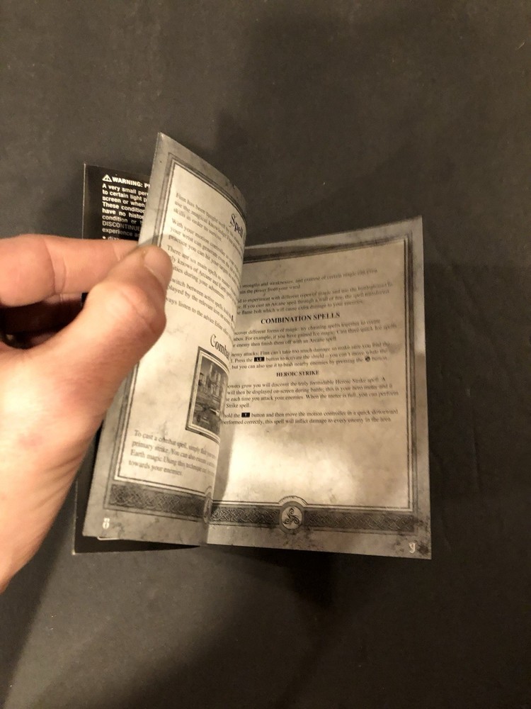 Sorcery ps3 Manual only