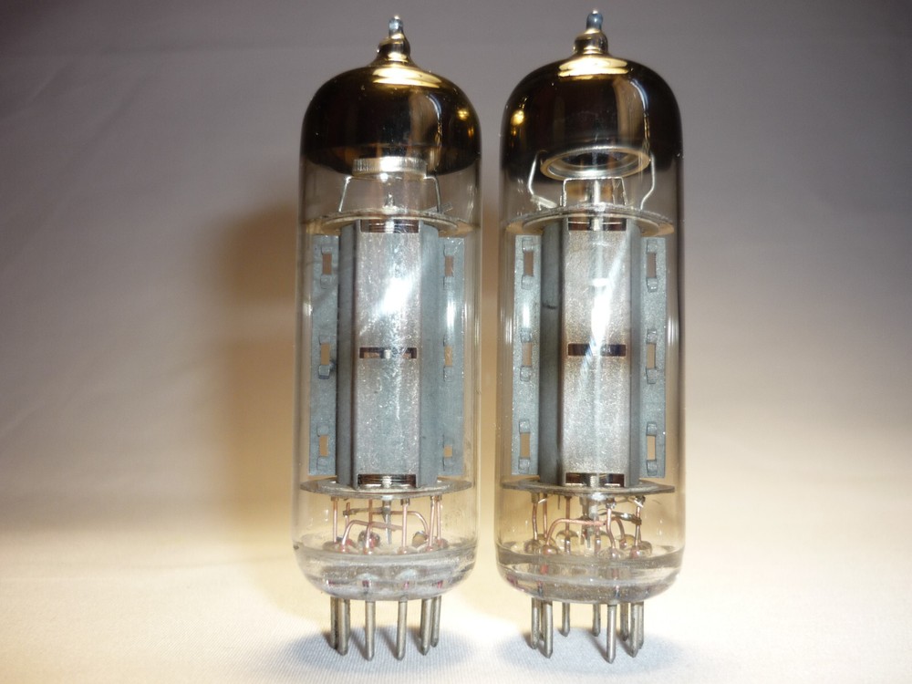 2pcs. 6P14P-V / 6П14П-В ~ EL84, N709, 6BQ5 Output pentode MATCHED. DATE 1960s