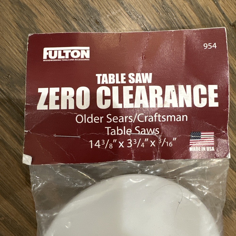 Fulton Table Saw Zero For Clearance Sears Craftsman 954