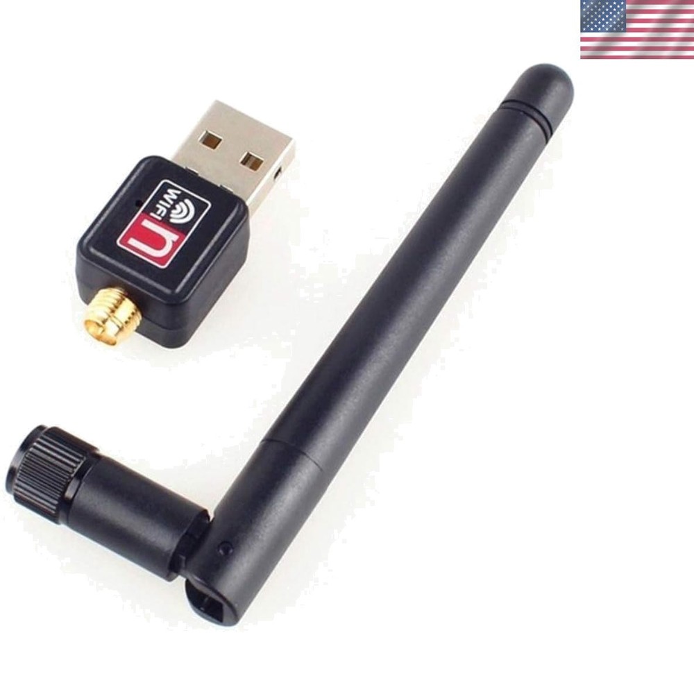 Brand New Wireless USB WiFi Adapter 600 Mbps Black Compact