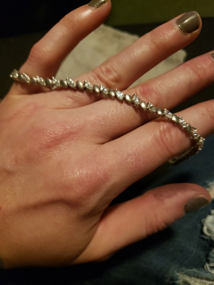 Avon Silver Tennis Bracelet