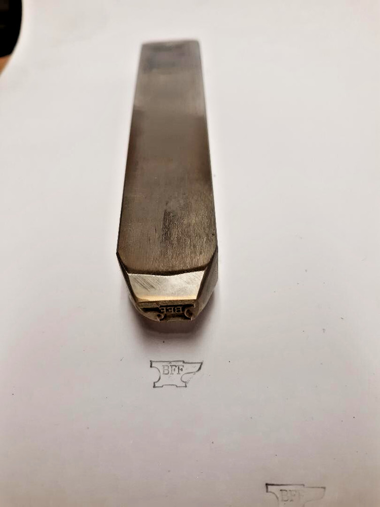 EverStamp Custom Blacksmith Touchmark Stamp H.A. Evers Co. Bladesmith Tools